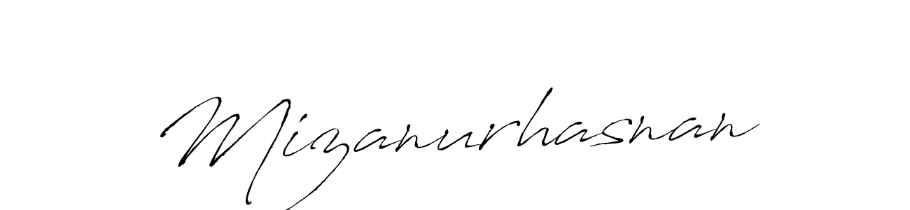 Design your own signature with our free online signature maker. With this signature software, you can create a handwritten (Antro_Vectra) signature for name Mizanurhasnan. Mizanurhasnan signature style 6 images and pictures png