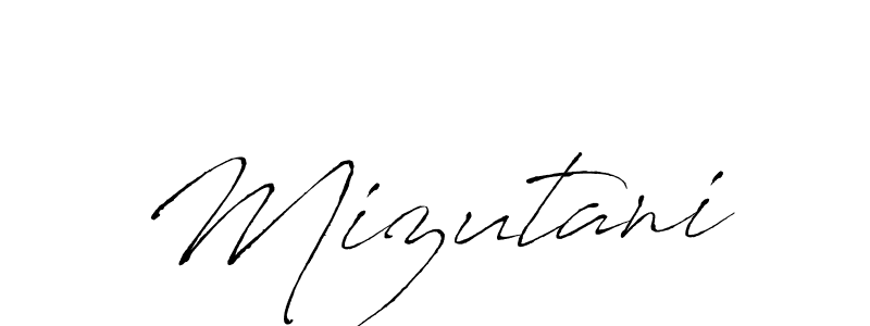 Design your own signature with our free online signature maker. With this signature software, you can create a handwritten (Antro_Vectra) signature for name Mizutani. Mizutani signature style 6 images and pictures png