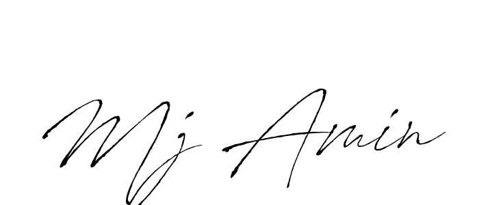 How to make Mj Amin name signature. Use Antro_Vectra style for creating short signs online. This is the latest handwritten sign. Mj Amin signature style 6 images and pictures png