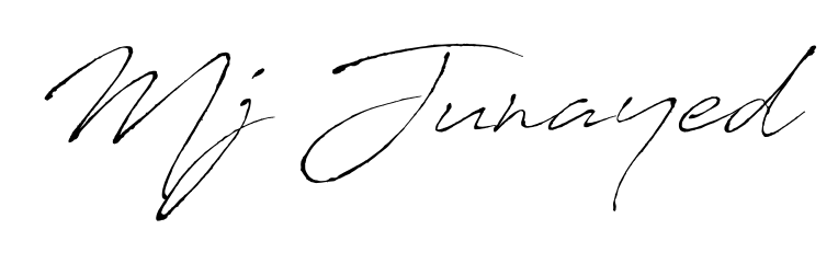 Style your name Mj Junayed with confidence using Antro_Vectra signature design. Simple, elegant, and ready for immediate document use. Mj Junayed signature style 6 images and pictures png