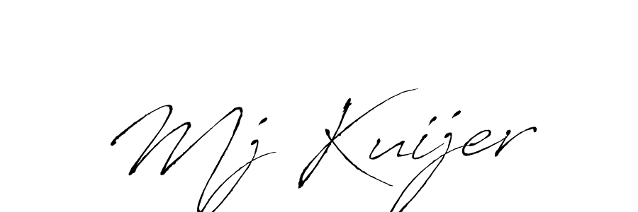 How to make Mj Kuijer name signature. Use Antro_Vectra style for creating short signs online. This is the latest handwritten sign. Mj Kuijer signature style 6 images and pictures png