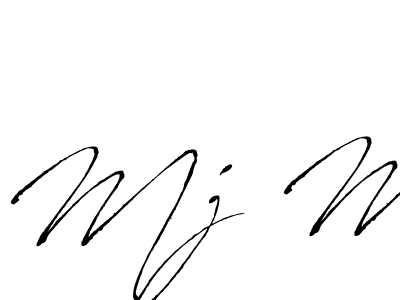 How to make Mj M signature? Antro_Vectra is a professional autograph style. Create handwritten signature for Mj M name. Mj M signature style 6 images and pictures png