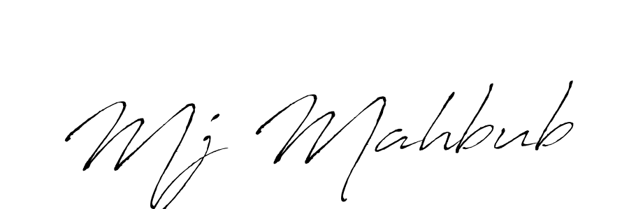 You should practise on your own different ways (Antro_Vectra) to write your name (Mj Mahbub) in signature. don't let someone else do it for you. Mj Mahbub signature style 6 images and pictures png