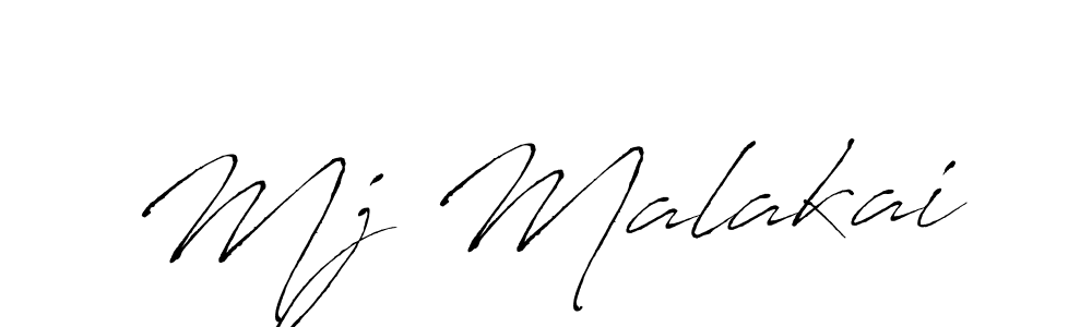 Create a beautiful signature design for name Mj Malakai. With this signature (Antro_Vectra) fonts, you can make a handwritten signature for free. Mj Malakai signature style 6 images and pictures png