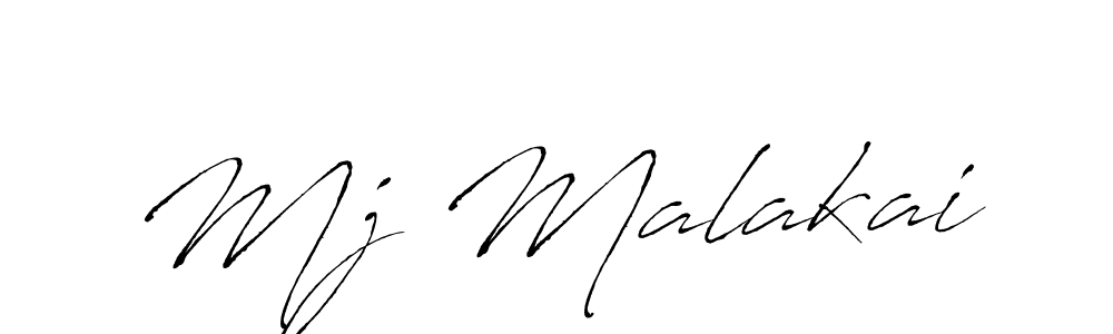 Mj Malakai stylish signature style. Best Handwritten Sign (Antro_Vectra) for my name. Handwritten Signature Collection Ideas for my name Mj Malakai. Mj Malakai signature style 6 images and pictures png