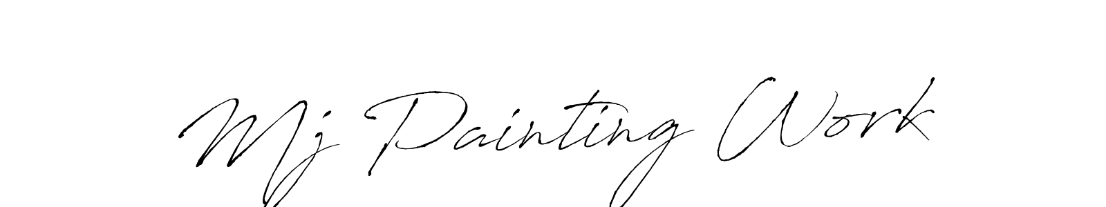 How to Draw Mj Painting Work signature style? Antro_Vectra is a latest design signature styles for name Mj Painting Work. Mj Painting Work signature style 6 images and pictures png