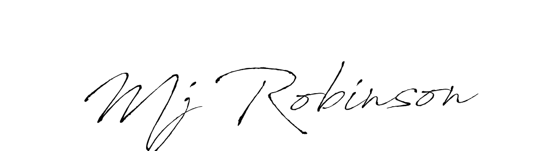 How to make Mj Robinson name signature. Use Antro_Vectra style for creating short signs online. This is the latest handwritten sign. Mj Robinson signature style 6 images and pictures png