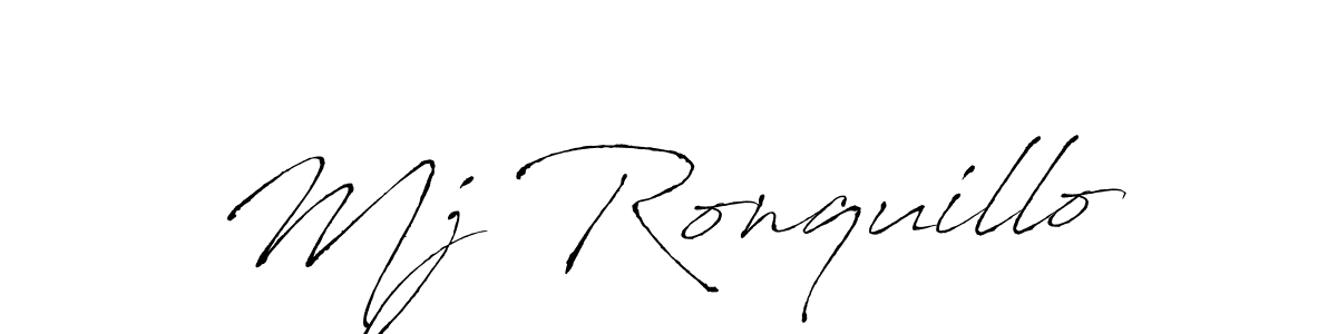 Also we have Mj Ronquillo name is the best signature style. Create professional handwritten signature collection using Antro_Vectra autograph style. Mj Ronquillo signature style 6 images and pictures png