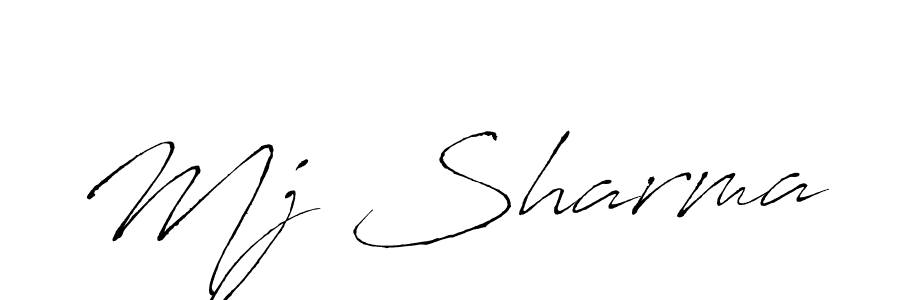 Create a beautiful signature design for name Mj Sharma. With this signature (Antro_Vectra) fonts, you can make a handwritten signature for free. Mj Sharma signature style 6 images and pictures png