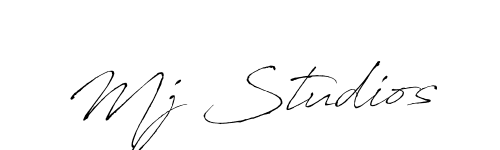 Mj Studios stylish signature style. Best Handwritten Sign (Antro_Vectra) for my name. Handwritten Signature Collection Ideas for my name Mj Studios. Mj Studios signature style 6 images and pictures png