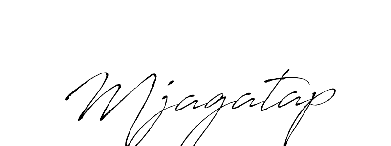Design your own signature with our free online signature maker. With this signature software, you can create a handwritten (Antro_Vectra) signature for name Mjagatap. Mjagatap signature style 6 images and pictures png