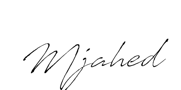 Make a beautiful signature design for name Mjahed. With this signature (Antro_Vectra) style, you can create a handwritten signature for free. Mjahed signature style 6 images and pictures png