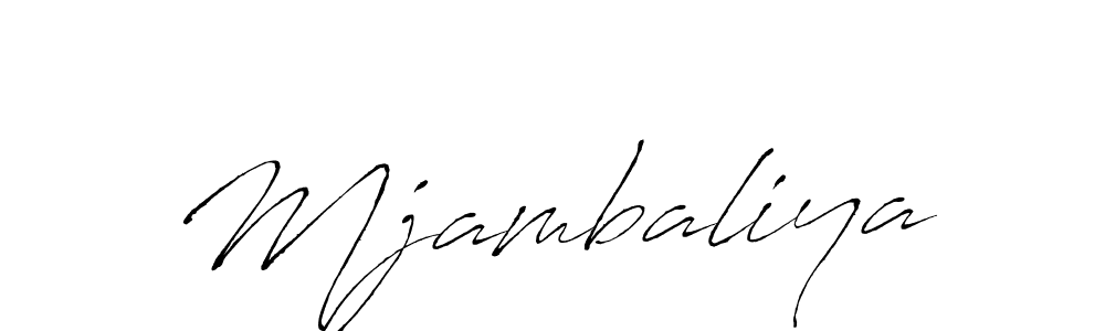 Mjambaliya stylish signature style. Best Handwritten Sign (Antro_Vectra) for my name. Handwritten Signature Collection Ideas for my name Mjambaliya. Mjambaliya signature style 6 images and pictures png