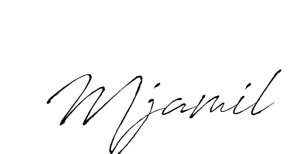 You should practise on your own different ways (Antro_Vectra) to write your name (Mjamil) in signature. don't let someone else do it for you. Mjamil signature style 6 images and pictures png