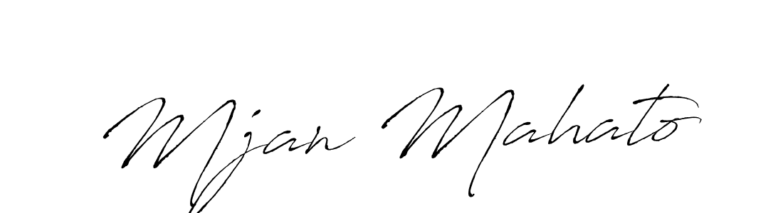 You should practise on your own different ways (Antro_Vectra) to write your name (Mjan Mahato) in signature. don't let someone else do it for you. Mjan Mahato signature style 6 images and pictures png