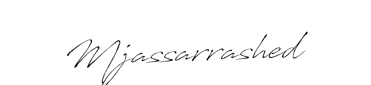 Make a beautiful signature design for name Mjassarrashed. With this signature (Antro_Vectra) style, you can create a handwritten signature for free. Mjassarrashed signature style 6 images and pictures png