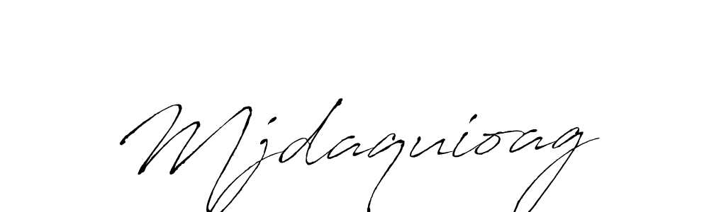 Make a beautiful signature design for name Mjdaquioag. With this signature (Antro_Vectra) style, you can create a handwritten signature for free. Mjdaquioag signature style 6 images and pictures png