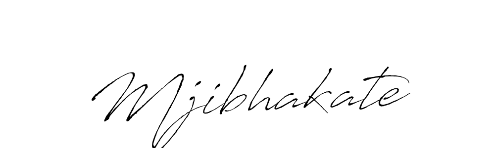 How to make Mjibhakate signature? Antro_Vectra is a professional autograph style. Create handwritten signature for Mjibhakate name. Mjibhakate signature style 6 images and pictures png