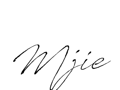 Design your own signature with our free online signature maker. With this signature software, you can create a handwritten (Antro_Vectra) signature for name Mjie. Mjie signature style 6 images and pictures png