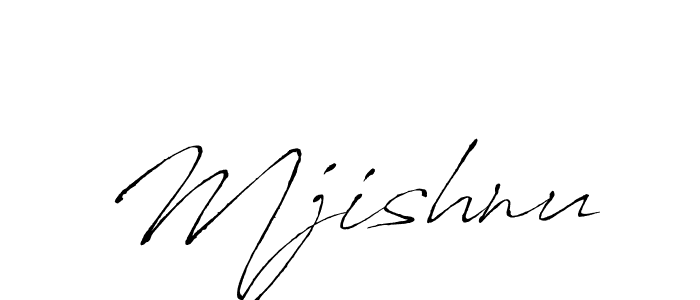 How to make Mjishnu signature? Antro_Vectra is a professional autograph style. Create handwritten signature for Mjishnu name. Mjishnu signature style 6 images and pictures png