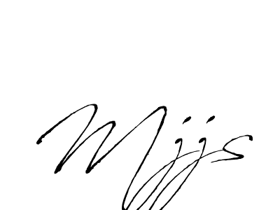 Use a signature maker to create a handwritten signature online. With this signature software, you can design (Antro_Vectra) your own signature for name Mjjs. Mjjs signature style 6 images and pictures png