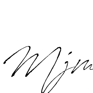 Design your own signature with our free online signature maker. With this signature software, you can create a handwritten (Antro_Vectra) signature for name Mjm. Mjm signature style 6 images and pictures png