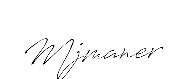 Make a beautiful signature design for name Mjmaner. With this signature (Antro_Vectra) style, you can create a handwritten signature for free. Mjmaner signature style 6 images and pictures png