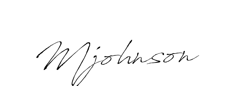 Use a signature maker to create a handwritten signature online. With this signature software, you can design (Antro_Vectra) your own signature for name Mjohnson. Mjohnson signature style 6 images and pictures png