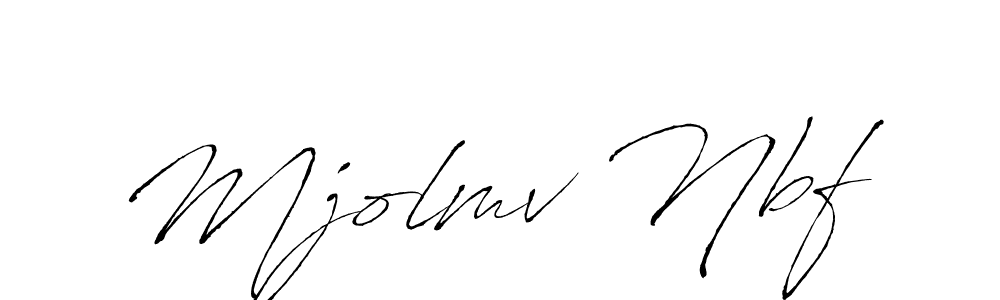 Make a beautiful signature design for name Mjolmv Nbf. With this signature (Antro_Vectra) style, you can create a handwritten signature for free. Mjolmv Nbf signature style 6 images and pictures png