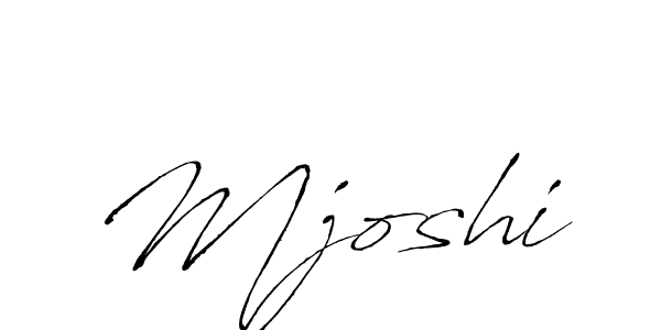 Design your own signature with our free online signature maker. With this signature software, you can create a handwritten (Antro_Vectra) signature for name Mjoshi. Mjoshi signature style 6 images and pictures png