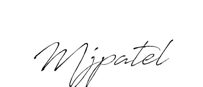 Create a beautiful signature design for name Mjpatel. With this signature (Antro_Vectra) fonts, you can make a handwritten signature for free. Mjpatel signature style 6 images and pictures png