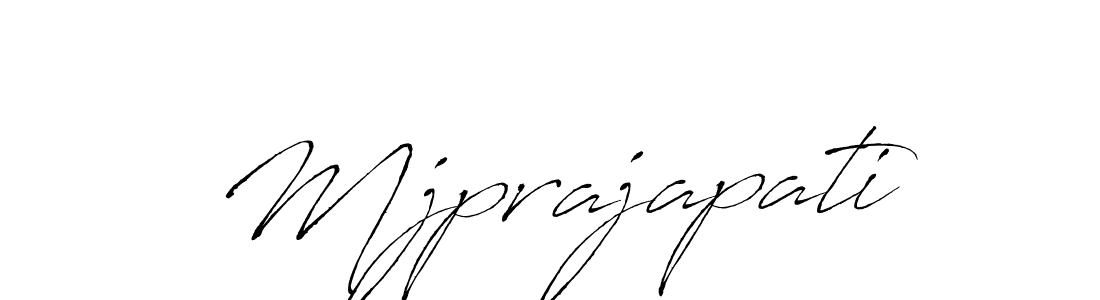 Also we have Mjprajapati name is the best signature style. Create professional handwritten signature collection using Antro_Vectra autograph style. Mjprajapati signature style 6 images and pictures png