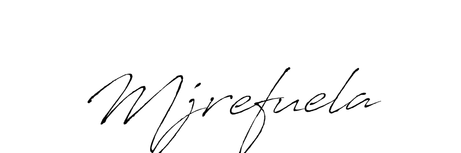 How to make Mjrefuela signature? Antro_Vectra is a professional autograph style. Create handwritten signature for Mjrefuela name. Mjrefuela signature style 6 images and pictures png