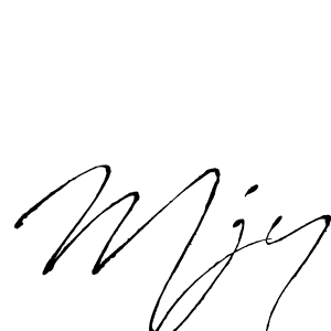 You should practise on your own different ways (Antro_Vectra) to write your name (Mjy) in signature. don't let someone else do it for you. Mjy signature style 6 images and pictures png