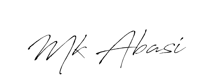 How to make Mk Abasi signature? Antro_Vectra is a professional autograph style. Create handwritten signature for Mk Abasi name. Mk Abasi signature style 6 images and pictures png