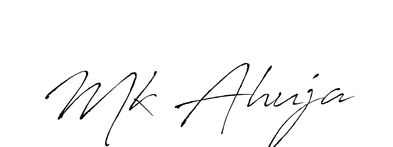 How to make Mk Ahuja signature? Antro_Vectra is a professional autograph style. Create handwritten signature for Mk Ahuja name. Mk Ahuja signature style 6 images and pictures png