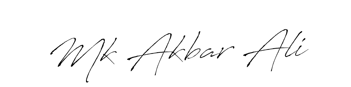 The best way (Antro_Vectra) to make a short signature is to pick only two or three words in your name. The name Mk Akbar Ali include a total of six letters. For converting this name. Mk Akbar Ali signature style 6 images and pictures png