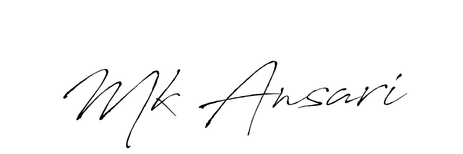 Create a beautiful signature design for name Mk Ansari. With this signature (Antro_Vectra) fonts, you can make a handwritten signature for free. Mk Ansari signature style 6 images and pictures png