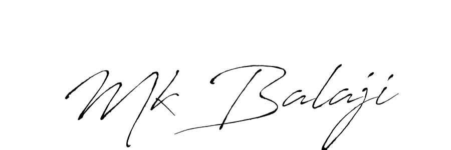 Make a beautiful signature design for name Mk Balaji. With this signature (Antro_Vectra) style, you can create a handwritten signature for free. Mk Balaji signature style 6 images and pictures png