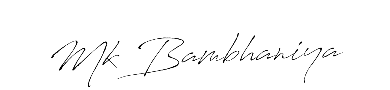 Similarly Antro_Vectra is the best handwritten signature design. Signature creator online .You can use it as an online autograph creator for name Mk Bambhaniya. Mk Bambhaniya signature style 6 images and pictures png