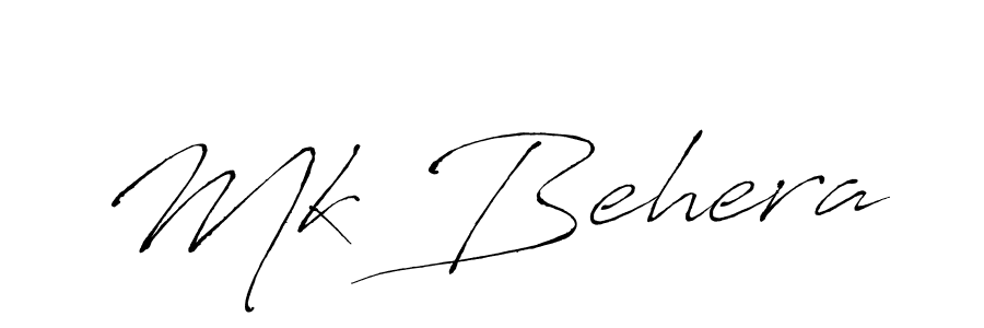 How to make Mk Behera name signature. Use Antro_Vectra style for creating short signs online. This is the latest handwritten sign. Mk Behera signature style 6 images and pictures png