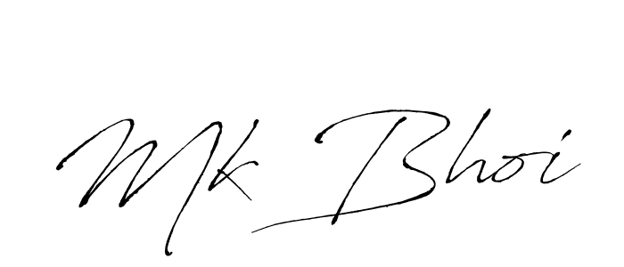 How to make Mk Bhoi name signature. Use Antro_Vectra style for creating short signs online. This is the latest handwritten sign. Mk Bhoi signature style 6 images and pictures png