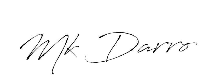 Make a beautiful signature design for name Mk Darro. With this signature (Antro_Vectra) style, you can create a handwritten signature for free. Mk Darro signature style 6 images and pictures png