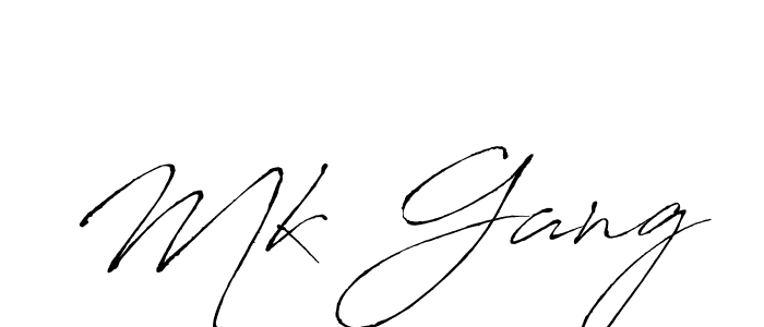 You should practise on your own different ways (Antro_Vectra) to write your name (Mk Gang) in signature. don't let someone else do it for you. Mk Gang signature style 6 images and pictures png