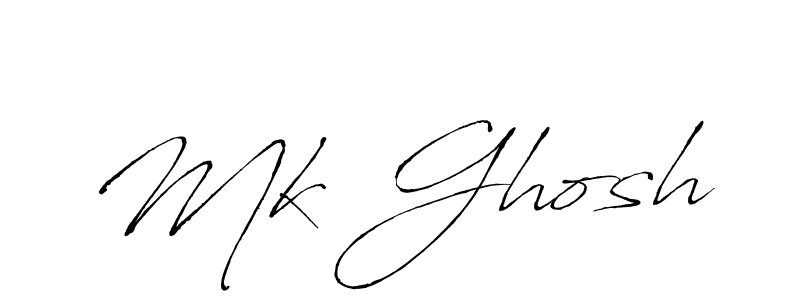 Make a beautiful signature design for name Mk Ghosh. With this signature (Antro_Vectra) style, you can create a handwritten signature for free. Mk Ghosh signature style 6 images and pictures png