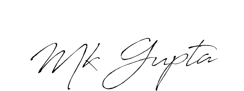 Create a beautiful signature design for name Mk Gupta. With this signature (Antro_Vectra) fonts, you can make a handwritten signature for free. Mk Gupta signature style 6 images and pictures png