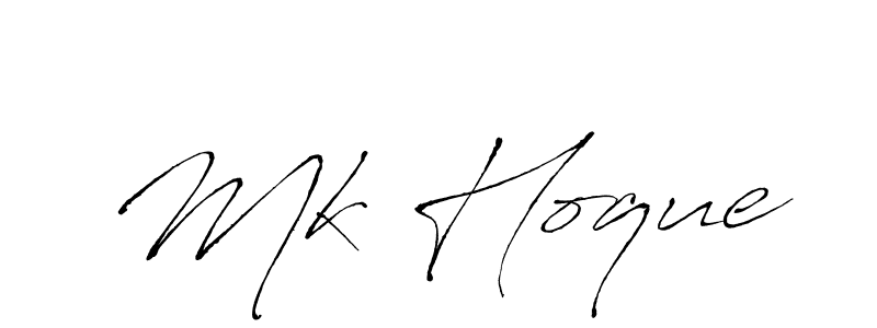 Antro_Vectra is a professional signature style that is perfect for those who want to add a touch of class to their signature. It is also a great choice for those who want to make their signature more unique. Get Mk Hoque name to fancy signature for free. Mk Hoque signature style 6 images and pictures png