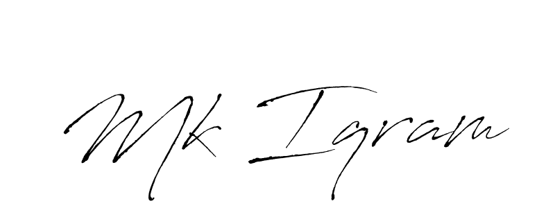 This is the best signature style for the Mk Iqram name. Also you like these signature font (Antro_Vectra). Mix name signature. Mk Iqram signature style 6 images and pictures png
