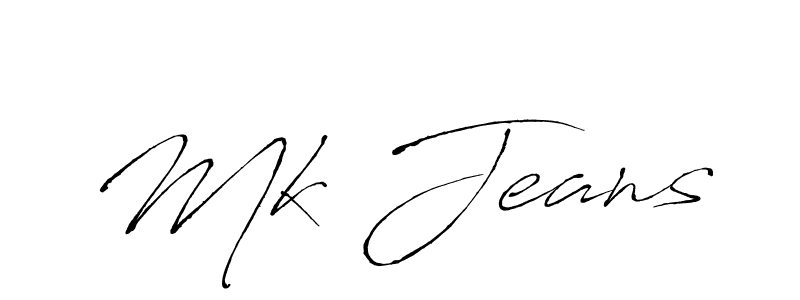 Make a beautiful signature design for name Mk Jeans. With this signature (Antro_Vectra) style, you can create a handwritten signature for free. Mk Jeans signature style 6 images and pictures png