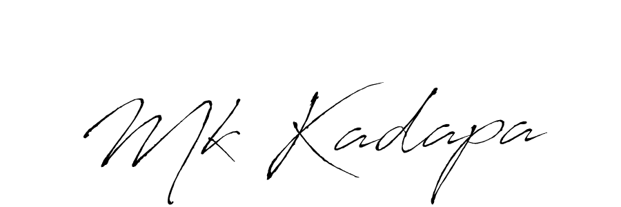 Also we have Mk Kadapa name is the best signature style. Create professional handwritten signature collection using Antro_Vectra autograph style. Mk Kadapa signature style 6 images and pictures png